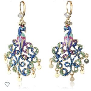 Betsey Johnson | Peacock Drop Earrings